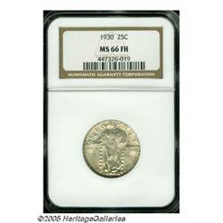 1930 25C MS66 Full Head NGC. A shimmering white e