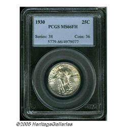 1930 25C MS66 Full Head PCGS. The 1930 is fairly 