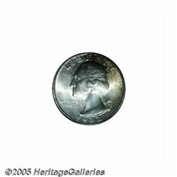 1932-D 25C MS64 PCGS. A lightly toned near-Gem wi