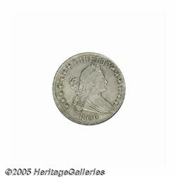 1806 50C Pointed 6, Stem AU58 NGC. O-120a, R.4. T