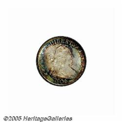 1806 50C Pointed 6, Stem MS60 Obverse Scratched U