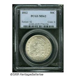 1812 50C MS62 PCGS. O-109, R.2. This variety is a