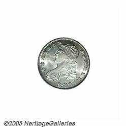 1830 50C Small 0 MS64 PCGS. O-102, R.3. Faint gol