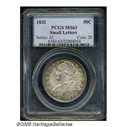 1832 50C Small Letters MS63 PCGS. O-103, R.1. A s