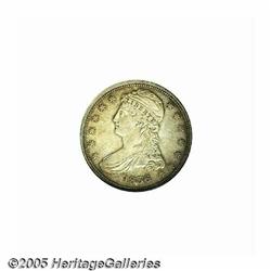 1836 50C Reeded Edge AU Details, Improperly Clean