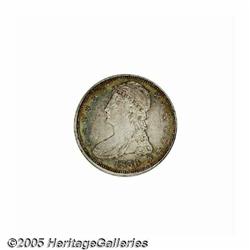 1836 50C Reeded Edge AU53 ANACS. Part of an impre