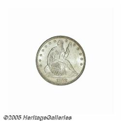 1872 50C MS64 PCGS. Essentially untoned with nice