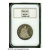 Image 1 : 1880 50C MS64 NGC. Flashy, almost prooflike field