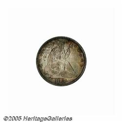 1881 50C MS65 NGC. Waves of apple-green, rose-red