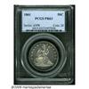 Image 1 : 1861 50C PR63 PCGS. Deeply toned about the border