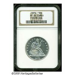 1876 50C PR64 Cameo NGC. Type One Reverse. Part o