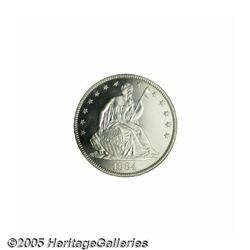 1884 50C PR64 Cameo PCGS. A brilliant and suitabl