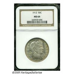 1912 50C MS64 NGC. Slightly variegated champagne 
