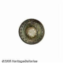 1894 50C PR67 NGC. Rather deep mauve and olive-gr