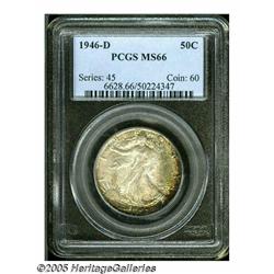 1946-D 50C MS66 PCGS. The most common issue in th