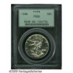 1940 50C PR66 PCGS. Premium Gem with watery field