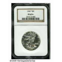 1942 50C PR67 S NGC. Bright, reflective fields pr