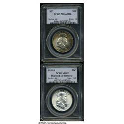 1951-S 50C Double Die MS65 PCGS, FS-011.5, lustro