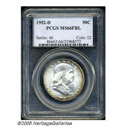 1952-D 50C MS66 Full Bell Lines PCGS. Well struck