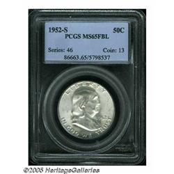 1952-S 50C MS65 Full Bell Lines PCGS. Lustrous su