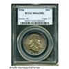Image 1 : 1954 50C MS66 Full Bell Lines PCGS. Deeply toned 