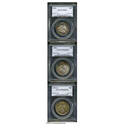 1957-D 50C MS66 Full Bell Lines PCGS; 1958 MS66 F