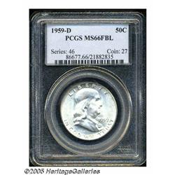 1959-D 50C MS66 Full Bell Lines PCGS. Lustrous bl