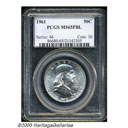 1961 50C MS65 Full Bell Lines PCGS. Lustrous surf