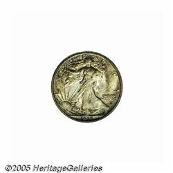 1917-D 50C Obverse MS65 PCGS. This piece is well 