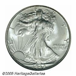 1942-S 50C MS67 NGC. This Superb Gem example is a