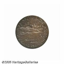 1786 COPPER Vermont Copper, VERMONTENSIUM MS63 Br