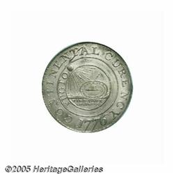 1776 $1 Continental Dollar, CURENCY, Pewter MS63 