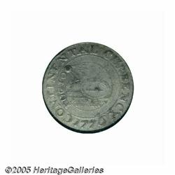 1776 $1 Continental Dollar, CURRENCY, Pewter VF35
