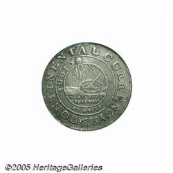 1776 $1 Continental Dollar, CURRENCY, Pewter, EG 