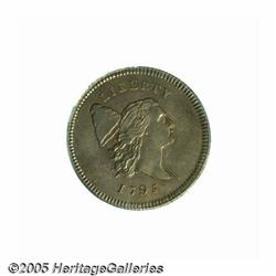 1795 1/2 C Lettered Edge AU55 PCGS. C-1, B-1, R.2