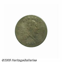 1793 Chain 1C AMERICA AU55 PCGS. S-3, Low R.3. Di