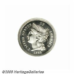 1865 3CN PR67 Cameo NGC. One of the flashier and 
