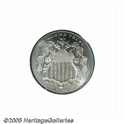 1880 5C MS65 PCGS. Here is a very rare issue in a