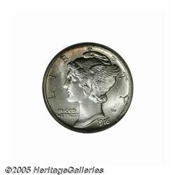 1916-D 10C MS64 Full Bands NGC. Sharply struck an