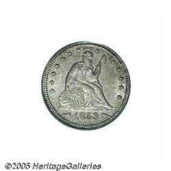 1853/4 25C Arrows and Rays MS64 PCGS. Briggs 1-A.