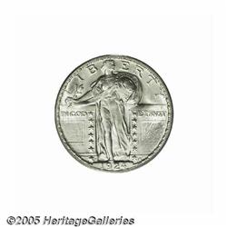 1924-S 25C MS67 PCGS. Snow white in color and hig