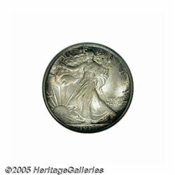 1917-D 50C Reverse MS65 NGC. Satiny, well frosted