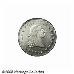 1795 S$1 Flowing Hair, Three Leaves XF45 PCGS. B-