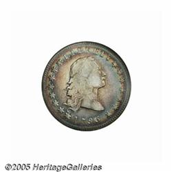 1795 S$1 Flowing Hair, Two Leaves, Silver Plug VF