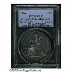 1836 PS$1 Name on Base, Judd-60 Original, Pollock