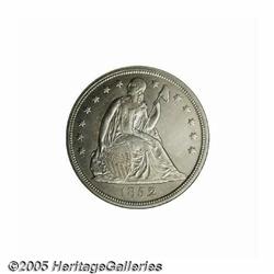 1852 S$1 AU58 NGC. A mere 1,100 original business