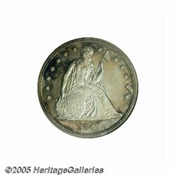 1842 S$1 PR63 NGC. Ex: Share Collection. Proof Se