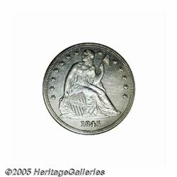 1845 S$1 PR62 PCGS. Breen-5434, Bowers (1993) pro