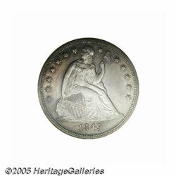 1849 S$1 PR64 NGC. The proof 1849 Seated dollar i