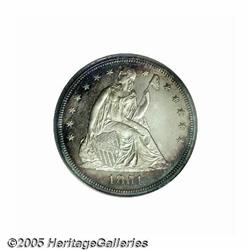 1851 S$1 Restrike PR64 PCGS. Beautiful sea-green 